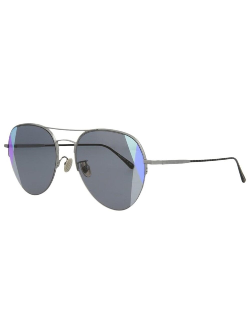 New Bottega Veneta Unisex Aviator Ruthenium Black Grey Fashion Designer Sunglass